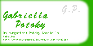 gabriella potoky business card